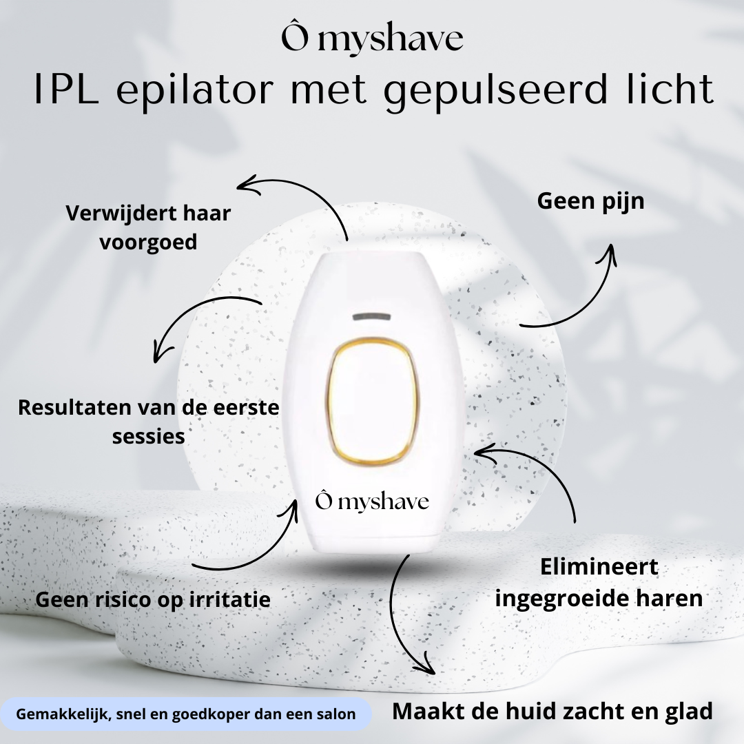 Epilateur à lumière pulsée IPL - Ô myshave