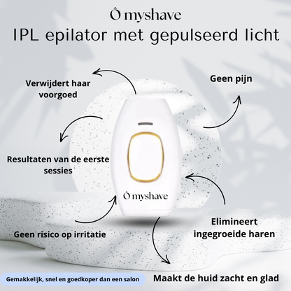 Epilateur à lumière pulsée IPL - Ô myshave