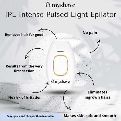 Epilateur à lumière pulsée IPL - Ô myshave